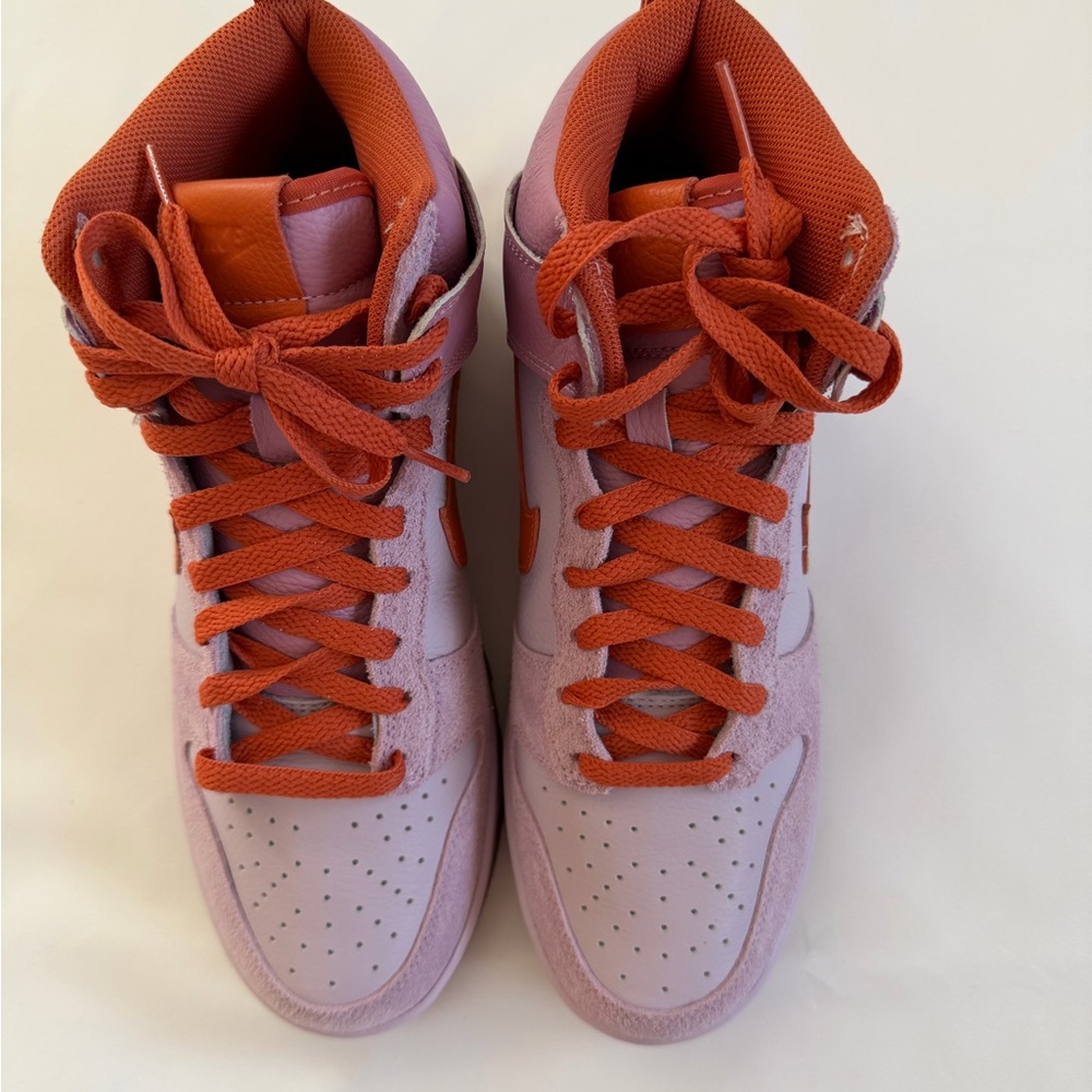Nike by You High Top, Lilac/Rust Orange